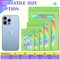 300 Pcs Mylar Bags, Smell Proof Bags Foil Pouch, Holographic Resealable Bags for Small Business, Candy Sample Jewelry Bag Sealable Packaging for Party Favor Food Storage (2.4x3.9in-Green)